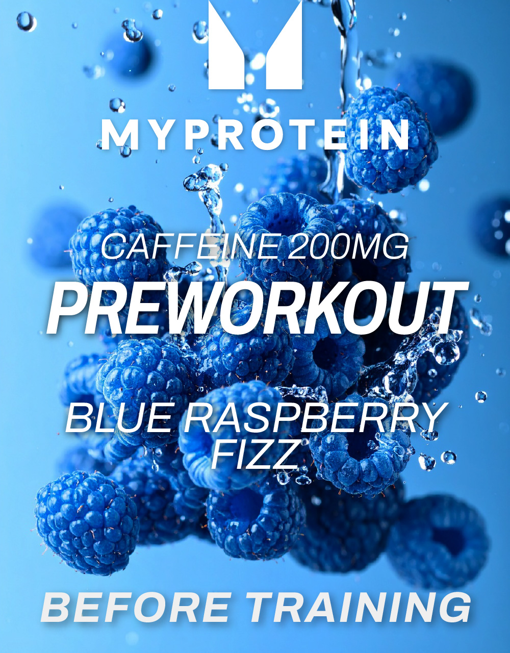 MyProtein Pre-workout Blue Raspberry Fizz